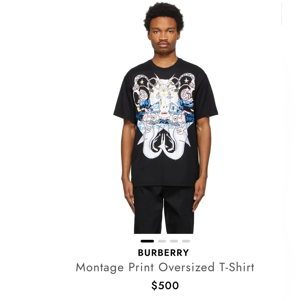 BURBERRY Montage Print T-shirt
